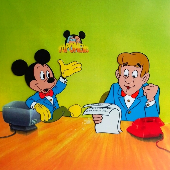 Disney hand painted production cell with matching pencil drawing,Eastern Airline - Picture 2 of 16